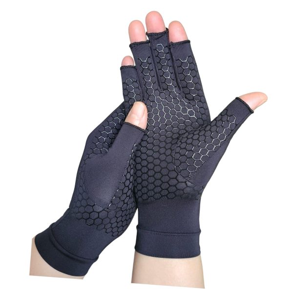 KANGKA Koper-Nylon Compressie Handschoenen Open Vingertoppen | Comfort & Ondersteuning