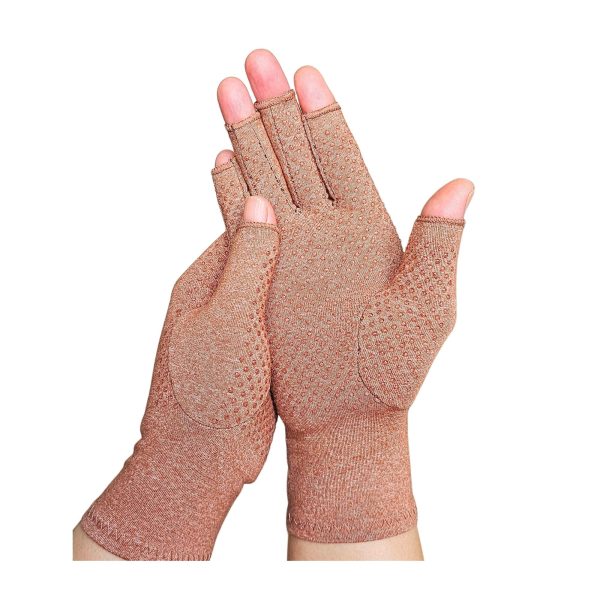 KANGKA Bruine Compressie Handschoenen met Antislip | Comfort & Ondersteuning