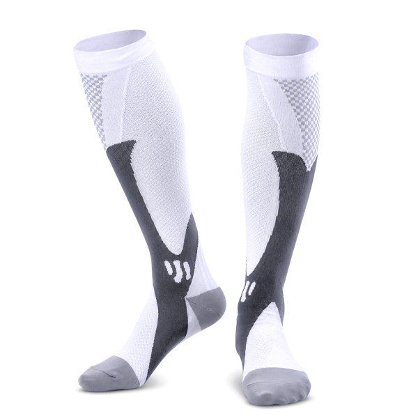 KANGKA Max2206 Compressiesokken voor Hardlopen en Fitness – Wit