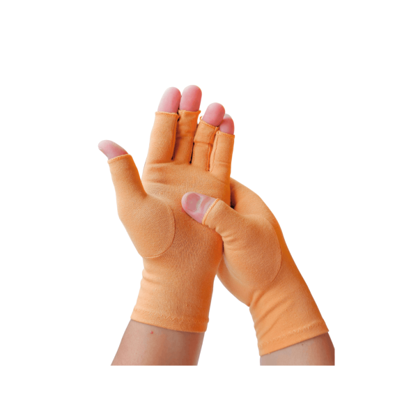 KANGKA Compressie handschoenen maat M – Lichtoranje
