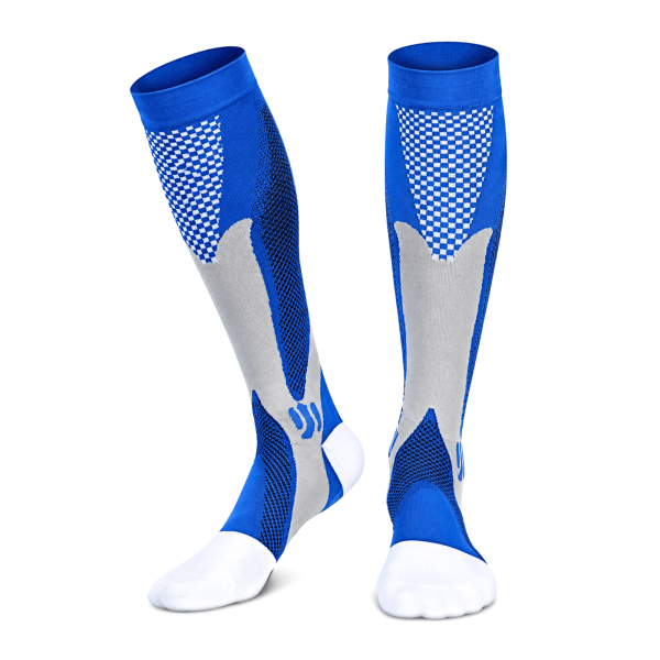 KANGKA Max2206 Compressiesokken 20-30 mmHg voor Hardlopen en Fitness – Blauw