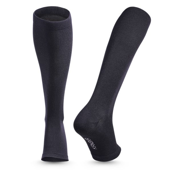 Max22017 Compressiekousen met Open Teen met 2030 mmHg – Zwart
