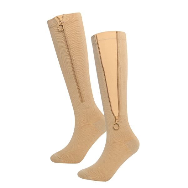 Compressiekousen met rits 20-30 mmHg – Beige