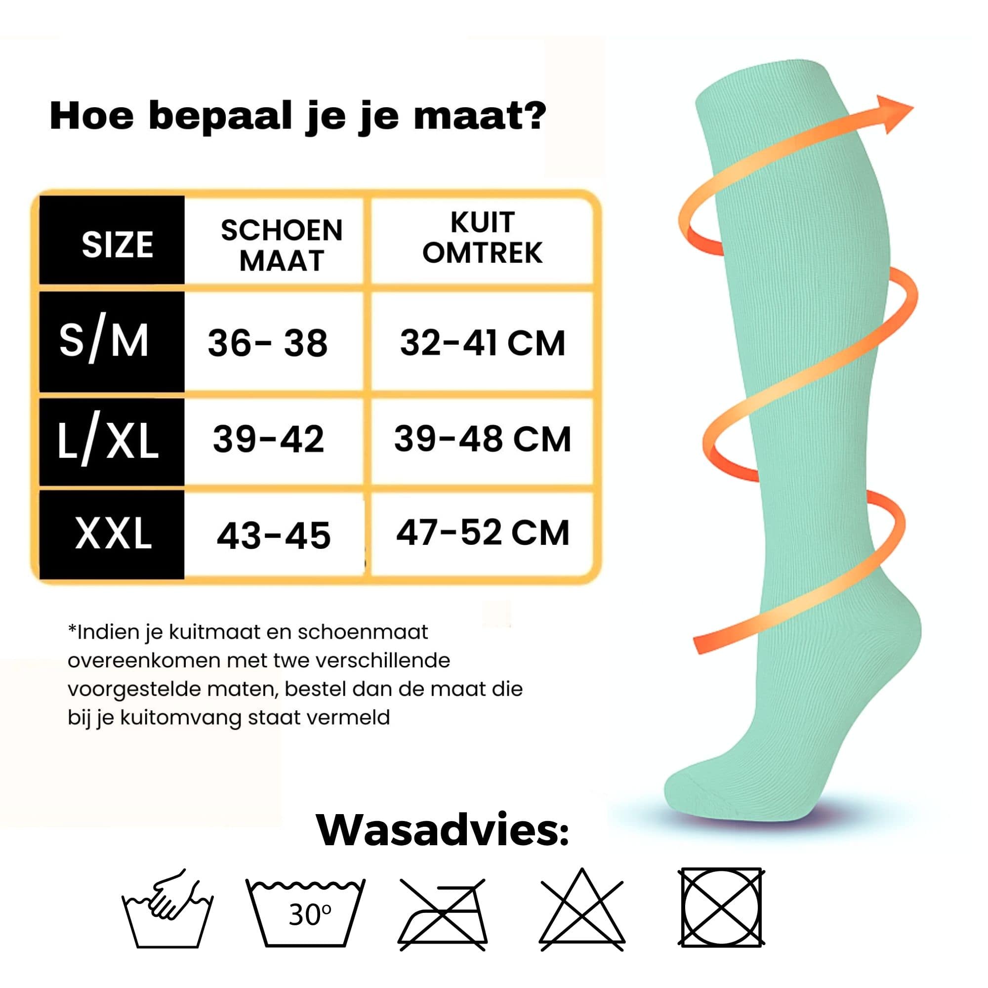 MF2102 Compressiekousen met 15-20mmHg (Klasse I) - Saga Green - Afbeelding 2
