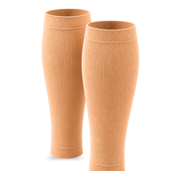 KANGKA Compressie Kuit Sleeve – Optimale Kuitondersteuning voor Sport & Herstel – Beige
