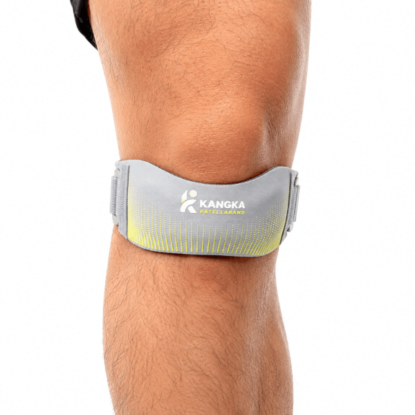 KANGKA Patella Brace – Verstelbare Kniebrace voor Sport & Dagelijks Gebruik – Grijs